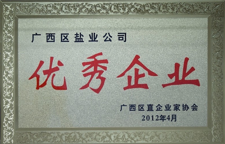 2012年广西区直企业家协会优秀企业